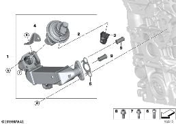 POLLUTANT REDUCTION COOLING diagram for BMW 1 Series E82 123d