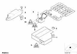 ELECTRIC PARTS AIRBAG diagram for BMW X5 E53 4.8is