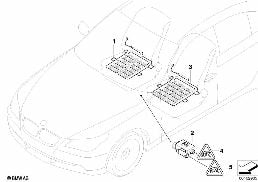 ELECTR. COMPON. SEAT OCCUPANCY DETECTION diagram for BMW 5 Series E61 LCI 530d