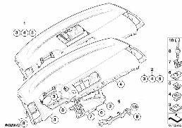 TRIM PANEL DASHBOARD diagram for BMW 1 Series E82 118d