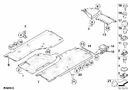 UNDERFLOOR COATING diagram for BMW 1 Series E82 118d