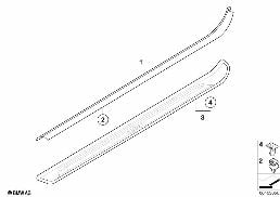 COVER, ENTRANCE diagram for BMW 1 Series E82 118d