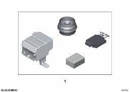 Extra set, diefstalbeveiligingstallatie diagram for BMW MINI R56 One