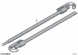 Abschleppstange diagram for BMW 7 Series E32 750iL