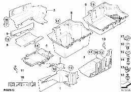 LATERAL TRUNK FLOOR TRIM PANEL diagram for BMW 3 Series E93 335i