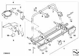 REAR CARRIER ECE diagram for BMW MINI R56 LCI Cooper S