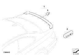 M PERFORMANCE REAR SPOILER diagram for BMW 3 Series E92 LCI 328xi