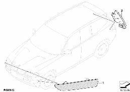 REFLECTOR diagram for BMW X3 E83 LCI 3.0sd