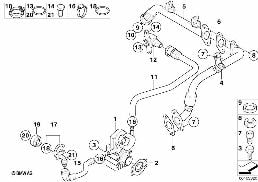 INTAKE MANIFOLD SYSTEM-AGR diagram for BMW 5 Series F10 530i