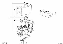 ANTI BLOCK SYSTEM-CONTROL UNIT diagram for BMW 5 Series E34 525i