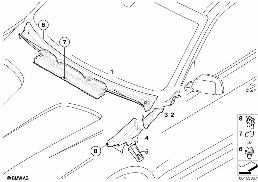 Przeszklenie elem. dod. diagram for BMW X3 E83 LCI 2.0d