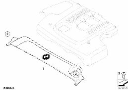 Κάλυμμα ψυγείου diagram for BMW 5 Series E61 LCI 520i