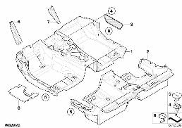 Revetement de SOL diagram for BMW 6 Series E63 LCI 635d
