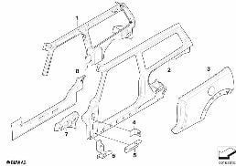 SIDE BRACES SINGLE PARTS, LEFT