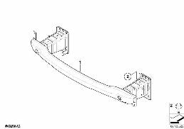 CARRIER, FRONT diagram for BMW X6 E71 35iX
