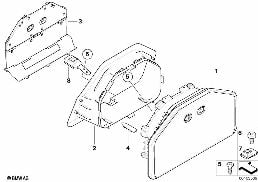 REAR SEAT SKI BAG diagram for BMW 3 Series E93 328i