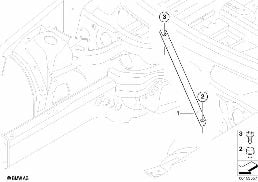 STRUT BRACE diagram for BMW 3 Series E90 320d