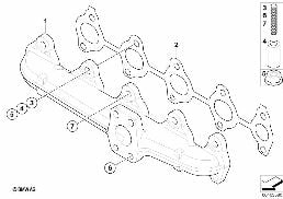 エキゾースト マニフォールド diagram for BMW MINI Clubman R55 Cooper d