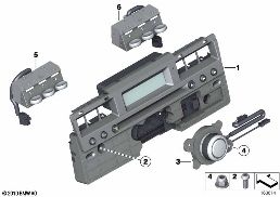 Ovládací panel Audio diagram for BMW Rolls-Royce Phantom RR1 Phantom