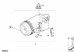 ES compresseur de climatisation diagram for BMW X3 E83 LCI 2.0d