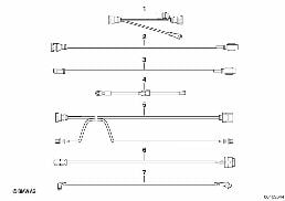 Różne wiązki przewodów diagram for BMW 5 Series E39 520d