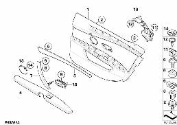 LONG VERSION REAR DOOR LINING diagram for BMW 5 Series E60 LCI 523Li