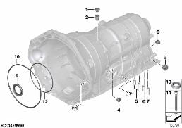 GA6HP19Z HOUSING WITH MOUNTING PARTS diagram for BMW 3 Series E90 320i