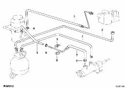 OIL CIRCUIT OF POWER BRAKE UNIT diagram for BMW 5 Series E34 530i