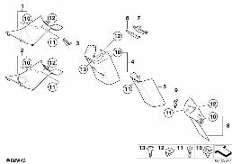 TRIM PANEL A- / B- / C-COLUMN diagram for BMW MINI Clubman R55 LCI Cooper S