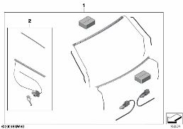 Dod. výbava, záclony diagram for BMW Rolls-Royce Phantom RR1 Phantom
