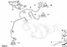 Sensorelem dieselpart.filter/monter.det diagram for BMW 5 Series E60 LCI 520d