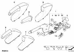 HANDBRAKE LEVER diagram for BMW X3 E83 LCI 3.0sd