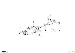 HYDRAULIC BRAKE SERVO UNIT diagram for BMW 5 Series E34 530i