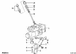 HYDRO UNIT ASC+T diagram for BMW 8 Series E31 850Ci
