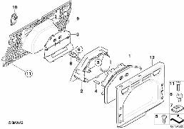 ชุดติดตั้งเพิ่ม, ถุงสกี diagram for BMW 3 Series E93 320i