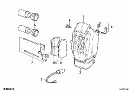 FRONT BRAKE PAD WEAR SENSOR diagram for BMW 8 Series E31 850Ci