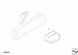 RETROFIT REARVIEW MIRROR W. AUTO DIMMER diagram for BMW 3 Series E90 318i