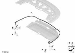 SEAL AND DRAIN FOR TOP COMPARTMENT diagram for BMW 2 Series F23 LCI 220i