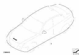 Form Fit Indoor Car Cover diagram for BMW 3 Series E46 330i