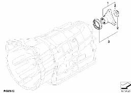 GA6L45R OUTPUT diagram for BMW 3 Series E90 320i