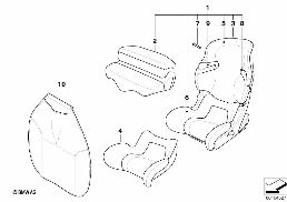 BMW Junior Seat I-II diagram for BMW 5 Series E39 525td