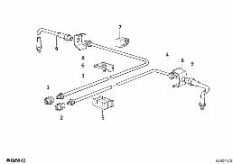 BRAKE PIPE REAR diagram for BMW 8 Series E31 850Ci