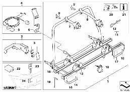 REAR CARRIER ECE diagram for BMW 3 Series E92 LCI 328xi
