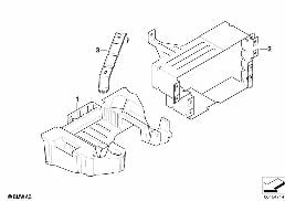 BRACKET FOR ASIAN NAVIGATION diagram for BMW 1 Series E81 118i