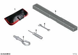 CAR TOOL/LIFTING JACK diagram for BMW Z4 E85 2.5si