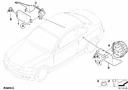 ALARM SYSTEMS diagram for BMW 1 Series E88 135i