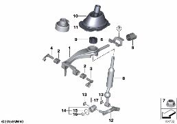 Comando d cambio meccanico/diesel diagram for BMW 3 Series E92 LCI 330d
