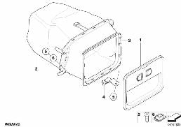 TRANSPORT BAG, SEAT, REAR diagram for BMW 1 Series E88 120i