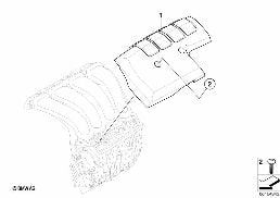 Πολλαπλή εισαγωγής πρόσθετα εξαρτήματα diagram for BMW 5 Series E61 LCI 520i