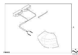 Umrüstsatz Heckleuchten Facelift LED diagram for BMW 1 Series E87 120d